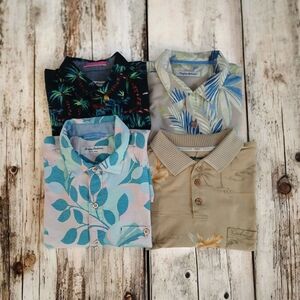 TOMMY BAHAMA LOT /BUNDLE 4  SHIRTS GUC!